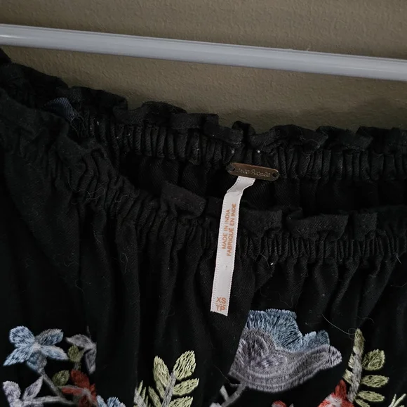 Free people Fleur Du Jour Cotton Embroidered Mini dress Retail $148 - Picture 9 of 10